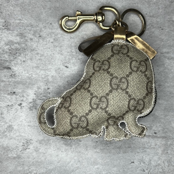 Gucci GG Supreme Sam Guccioli Beagle Bag Charm Keychain - Picture 2 of 4